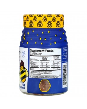 Zarbee's, Детские конфеты для улучшения сна с мелатонином, натуральный ягодный вкус, для детей от 3 лет, 50 жевательных конфет